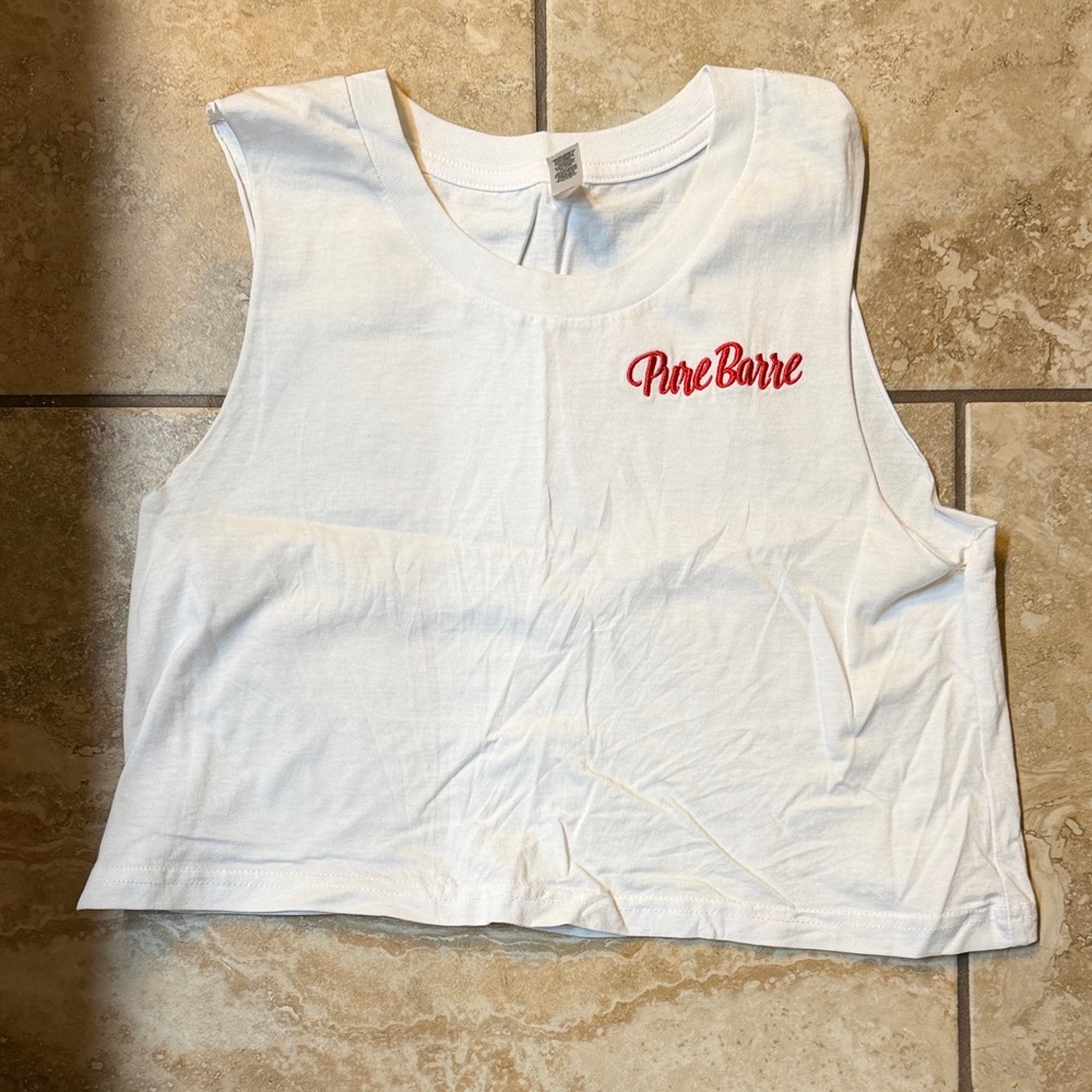 White Sleeveless Crop Top